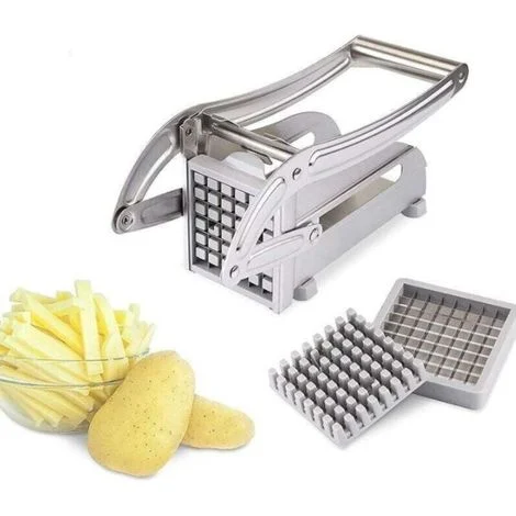 Tagliapatate professionale in acciaio inox per patate e verdure, per uso domestico e commerciale