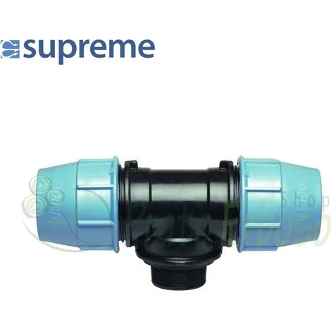 S090020012 - Tee a 90 gradi a compressione 20 x 1/2" x 20