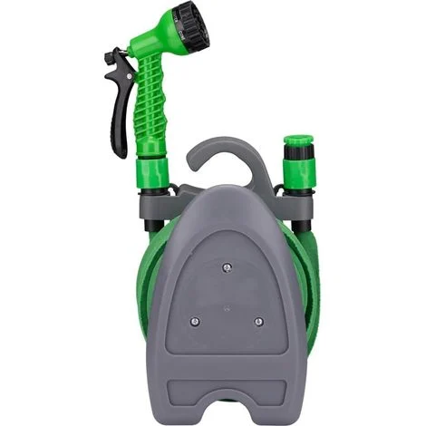 Tubo Giardino Estendibile 10 Metri Pompa Acqua Rivestimento Elasticizzato Verde