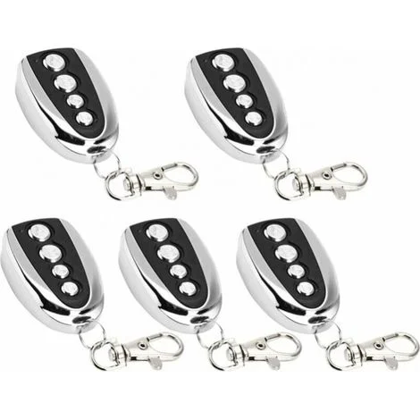 Confezione da 5 telecomandi per apriporta da garage elettrico, 433 MHz per clonazione cancello, garage, clonazione elettrica universale (5 pezzi)