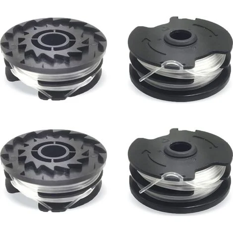 INHHUB 4 bobine di filo di ricambio per LIDL Parkside, filo di nylon di ricambio per decespugliatori LIDL Parkside, decespugliatori PRTA 20-Li A1, B2, C3, PRT 550 A1, A3, PRT 300 A1-2 x 4 m 1,6 mm-INH