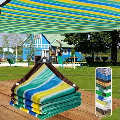 Vela ombreggiante ALOVEZ per patio, rete ombreggiante rettangolare, schermo per la privacy del balcone, telo ombreggiante con protezione solare a 12 pin 3x3 m per terrazza e balcone