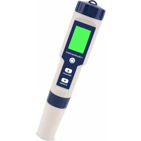 Misuratore di pH, tester 5 in 1 di pH/TDS/EC/ORP/temperatura, monitor della qualità dell'acqua per piscine, idroponica, acqua potabile, acquari
