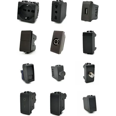 Mapam Serie elettrica Compatibili serie Bticino Living International (ART) Supporto 2 Moduli