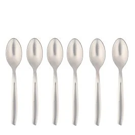 Set 6 cucchiaini moka in acciaio inox 18/0, Shark