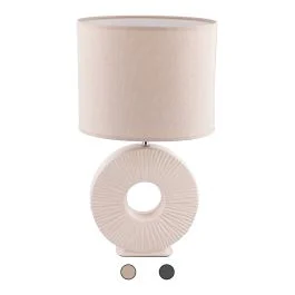 Lampada da tavolo, base tonda in ceramica 40 W, Sibilla