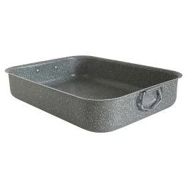 Lasagnera Stone Line con anelli 40x31 cm
