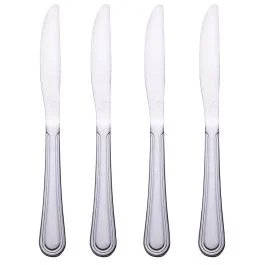 Set 4 coltelli in acciaio 18/0, silver lucido, Antique