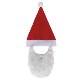 Cappello di babbo Natale con barba, Santa's House