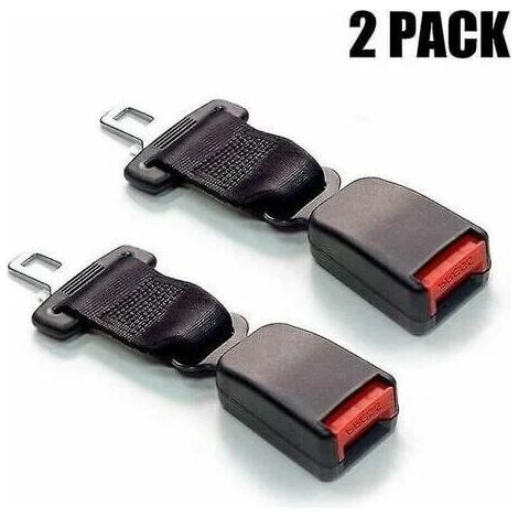 Confezione da 2 prolunghe per cinture di sicurezza - Fibbia per cintura di sicurezza auto - 23 cm