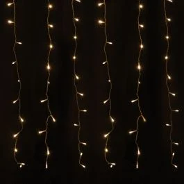 Tenda 300 led, bianco caldo
