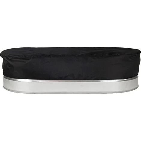 Telo di copertura ovale per piscina, coperture solari per piscine fuori terra, telo di copertura per piscina, telo di copertura ovale per piscina fuori terra da 120 cm, nero