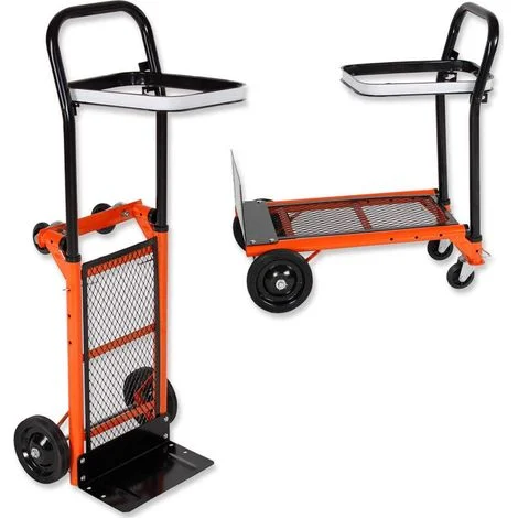 Varan Motors - HT4002 Carrello multifunzione pieghevole - carriola, porta spazzatura carico massimo 80kg