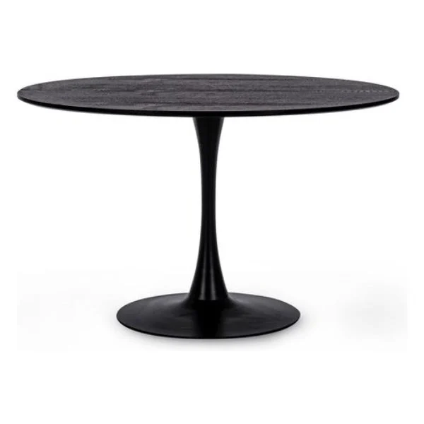 Bizzotto Tavolo Bloom Rotondo d 120 Cm Nero