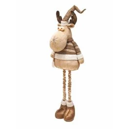 Gold Xmas Renna gambe allungabili h. 120 cm