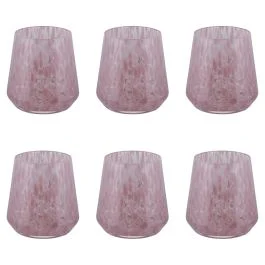 Set 6 bicchieri acqua 410 ml, Candy Pink