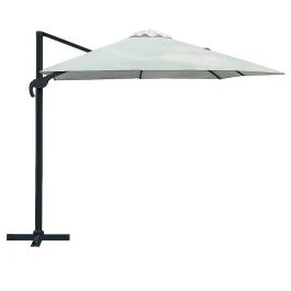 Ombrellone lampara tortora 3x4 m struttura tortora, Deluxe Esté