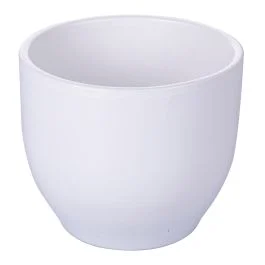 Vaso in terracotta bianco Ø 14 cm, Roma