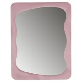 Specchio arredo da muro 70x90 cm, rosa cipria, More Amor