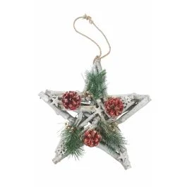 Natural Christmas Fuoriporta stella
