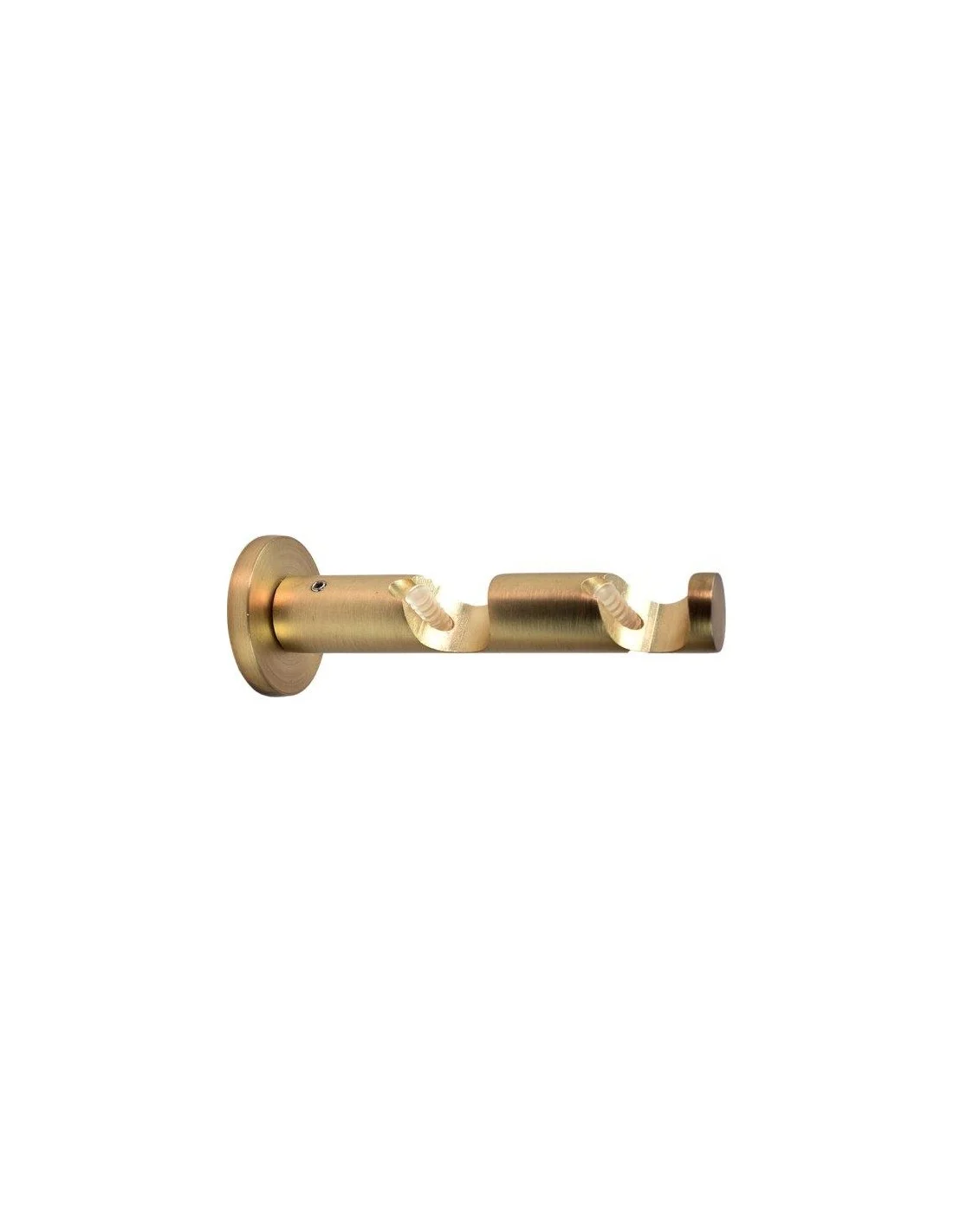 1 SUPPORTO DOPPIO APERTO ORO SATINATO. CM.12
