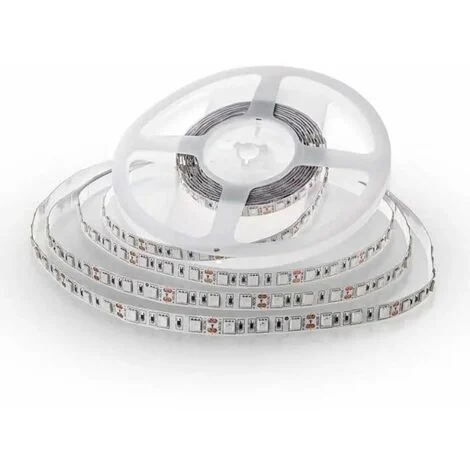 Strip led 12V, bianco naturale 4000K, 5 metri, SMD5050, 11W/m, 60 led/m, IP20, larghezza 10mm - V-TAC VT-5050 212143