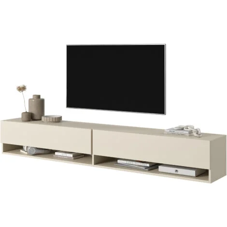 Selsey Mirrgo - Mobile TV - 200 cm - sospeso - taupe (grigio-beige)