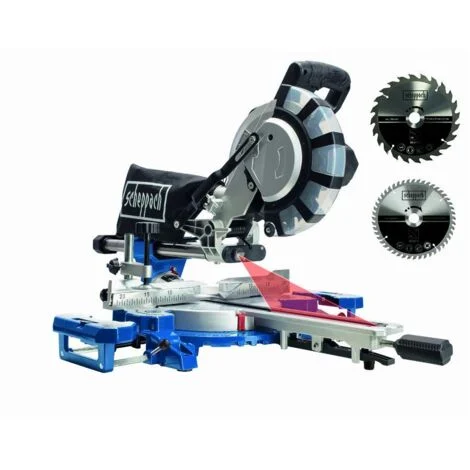 Troncatrice radiale per legno 2000 w ø 255 Scheppach hm254spx
