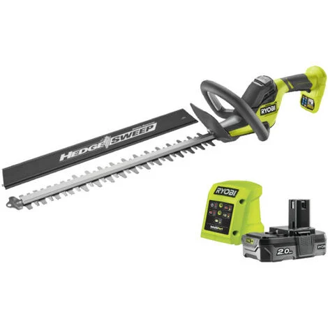 Tagliasiepi RYOBI 18V OnePlus Brushless - LINEA - 45 cm - 1 batteria 2,0 Ah - 1 caricatore - RY18HT45A-120