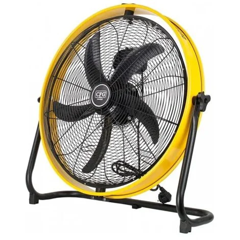 Ventilatore da terra o a parete CFG Yellow Circle 60 nero e giallo