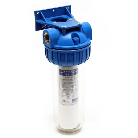 Naturewater Filtro dell'acqua NW-BR10B-S con cartuccia filtrante per sedimenti 254 mm, attacco tubo 26,16 mm