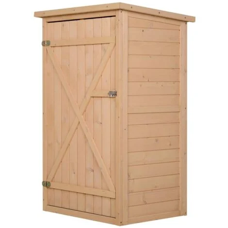 CAPANNO PORTA ATTREZZI DA ESTERNO IN LEGNO DI ABETE 75 X 56 X 115 CM