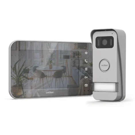 KIT VIDEOCITOFONO MONOFAMILIARE SPECCHIATO VETRO ELEGANTE ELIA AVIDSEN