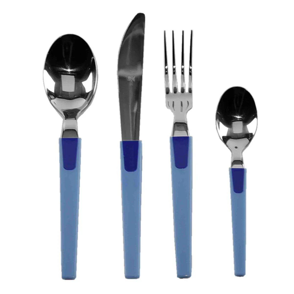 Posate Tavola Inox Set pz.24 Blu Pinti