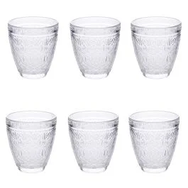 Set 6 bicchieri acqua 330 ml in vetro, New Marrakech