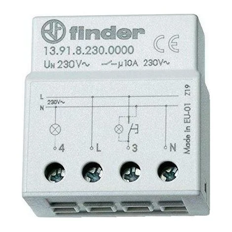 Finder relè ad impulsi elettromeccanico silenzioso passopasso 139182300000