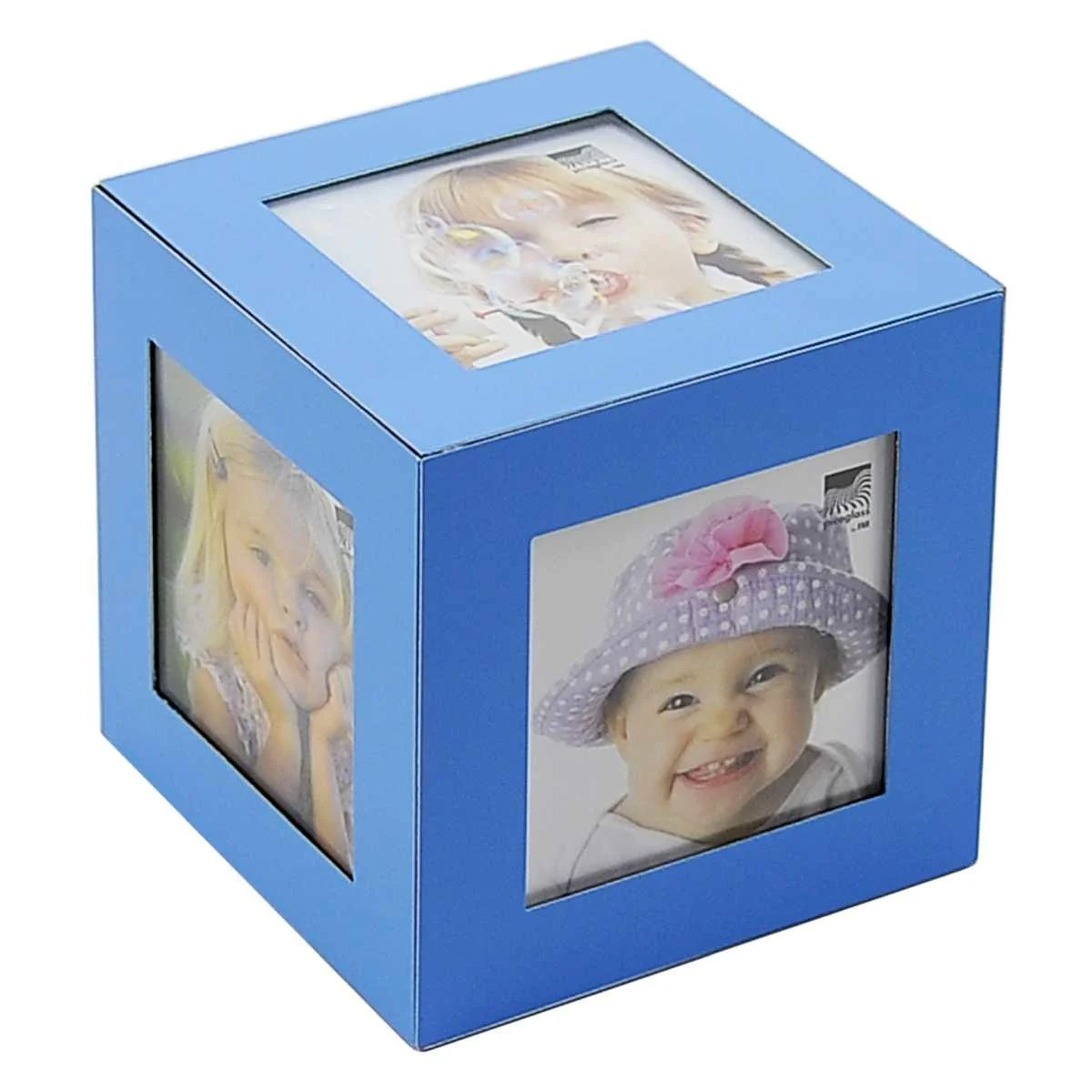 Cornice Cubo Azzurro 5 Foto cm.10x10x10