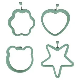 Stampo per uova e pancake in silicone, 4 Toni