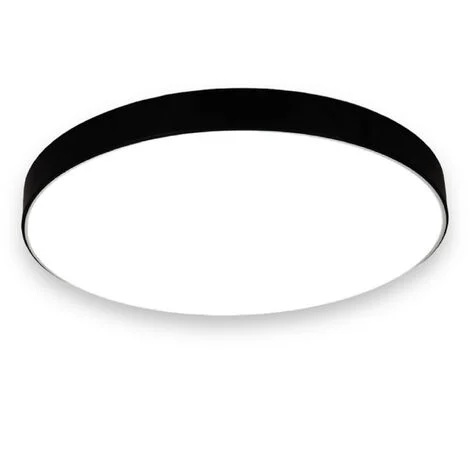 Plafoniera a led 70 watt rotonda lampada da soffitto nero lampadario a luce fredda 6500K
