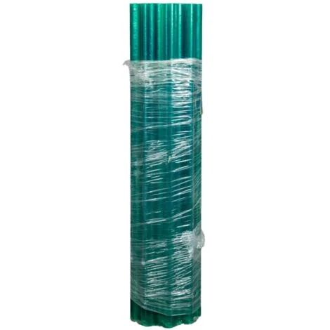 vetroresina - rotolo da 1x5 metri colore verde - onduline.