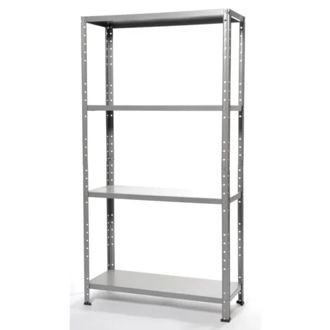 scaffale in metallo 4 ripiani grima portata totale 160 kg 75x30x136 cm