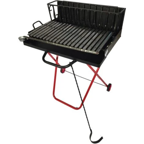 barbecue a legna pieghevole arnold con griglia 47x50 cm