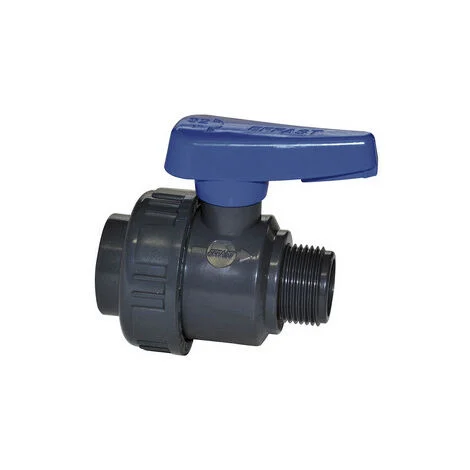 Valvola a sfera monoghiera in pvc con fil. mf 1"