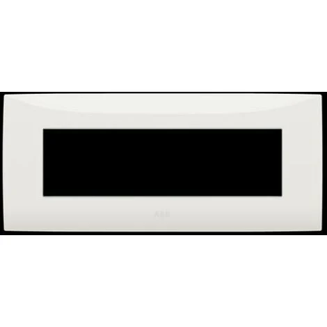Placca sette moduli colore bianco ABB serie Chiara 2CSK0701CH