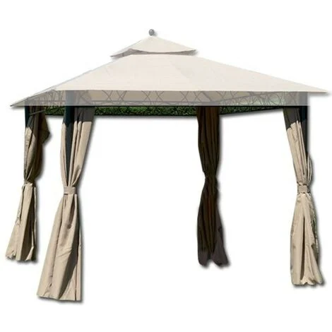 C SET 4 TELI LATERALI P/GAZEBO EDEN BIANCO
