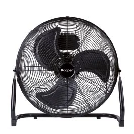 Ventilatore alta velocità Ø 45 cm con 3 pale 100 W, nero, Kooper