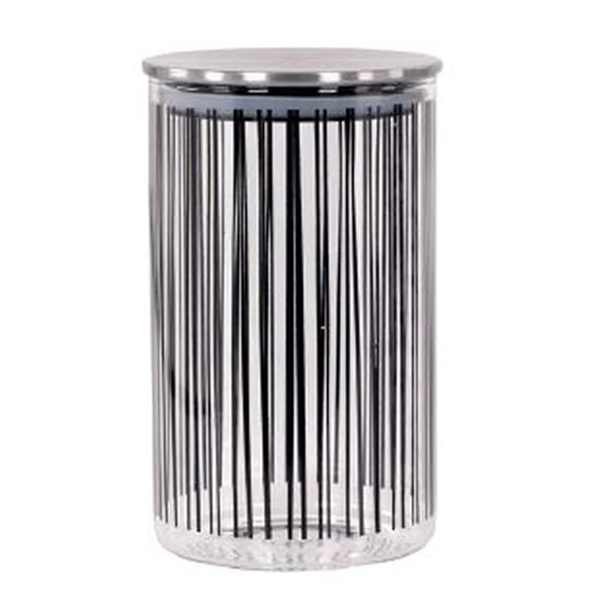 Barattolo Vetro Deco' Righe Lt.1