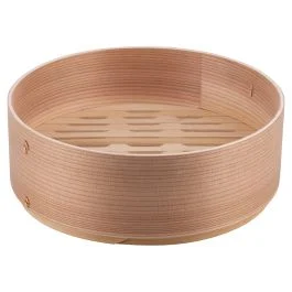 Vaporiera tonda in bambù e cedro giapponese 24,5x9 cm, Radici