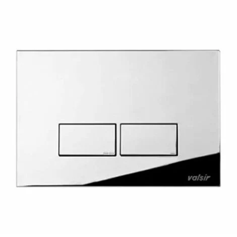 Placca di comando due tasti modello tropea p3 cromo lucida cromo lucida - dimensioni: l.215xh.145xp.6,5 mm VALSIR