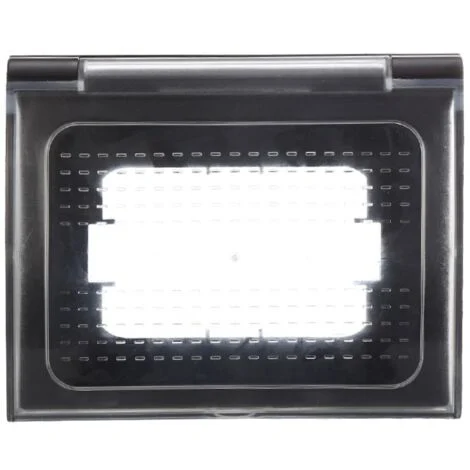 ETTROIT AN3103 Custodia Universale IP44 3P Nero Per Scatola 503 Compatibile Bticino Vimar Gewiss